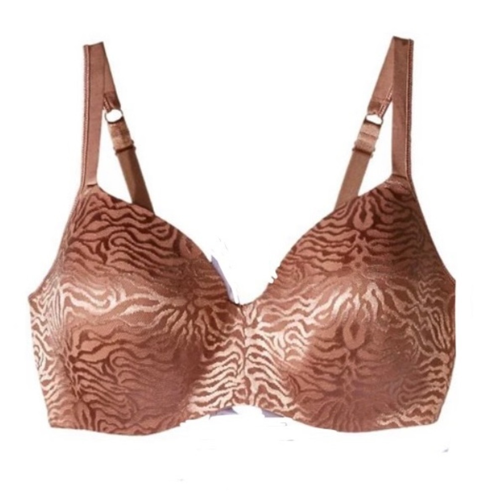 Playtex Body Revelation Contoured Lightly Lined Underwire Bra 46D Brown